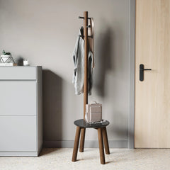 Pillar Stool and Coat Rack