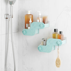Nami Adhesive Shower Bins, Set of 2